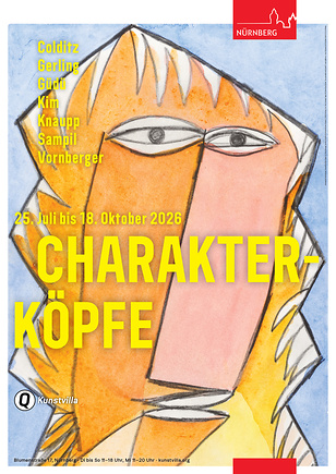 Plakat zur Ausstellung „Charakterköpfe“