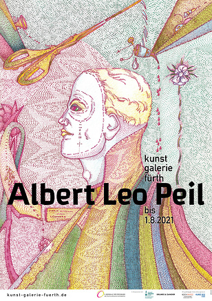 Plakat zur Ausstellung „Albert Leo Peil“