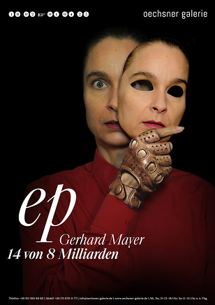 Plakat und Instagramm-Stories zur Ausstellung Gerhard Mayer