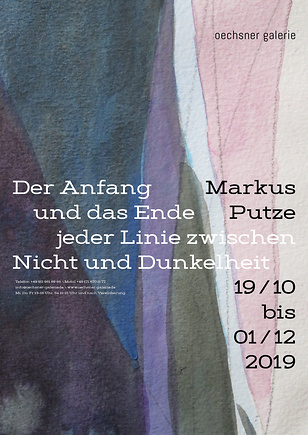 Plakat zur Ausstellung Markus Putze