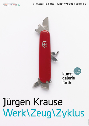 Plakat zur Ausstellung Jürgen Krause