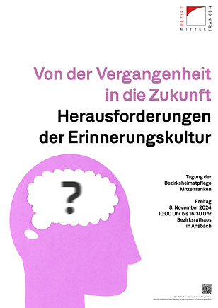 Plakat zur Tagung „Von der Vergangenheit in die Zukunft – Herausforderungen der Erinnerungskultur“