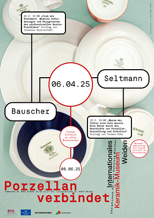 Plakat zur Ausstellung „Porzellan verbindet“
