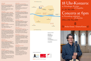 Folder zu den Pfingstkonzerten 2016