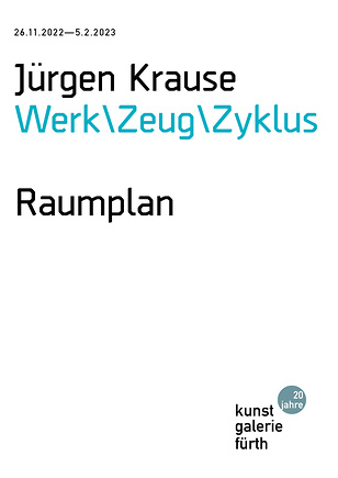Raumplan zur Ausstellung Jürgen Krause