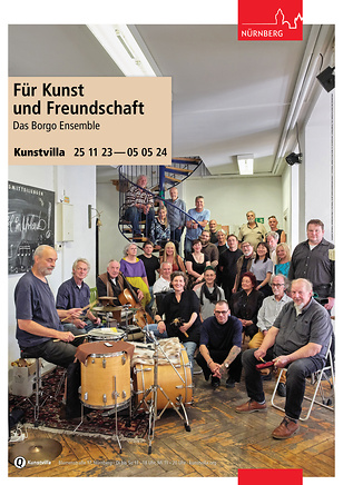Plakat zur Ausstellung „Borgo Ensemble“