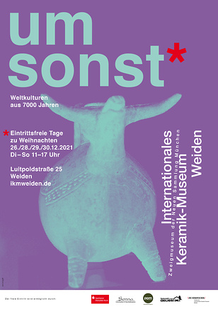 Plakat zu den eintrittsfreien Tagen an Weihnachten